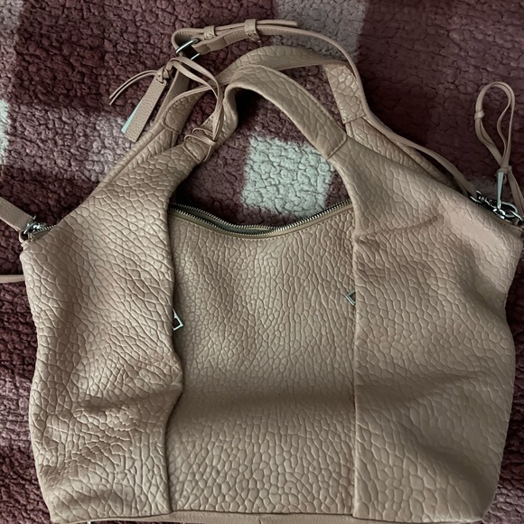 Vince Camuto Convertible Lamb Leather Pleated Tote - Picture 8 of 8